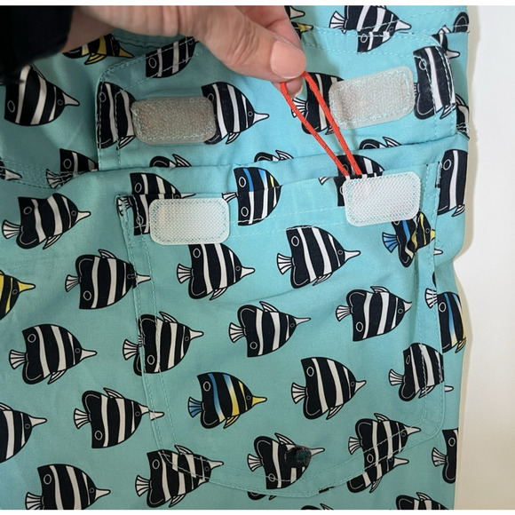 SAXX Betawave 2N1 DropTemp Cooling Liner Board Shorts Size 34 Blue Angel Fish - Picture 11 of 15